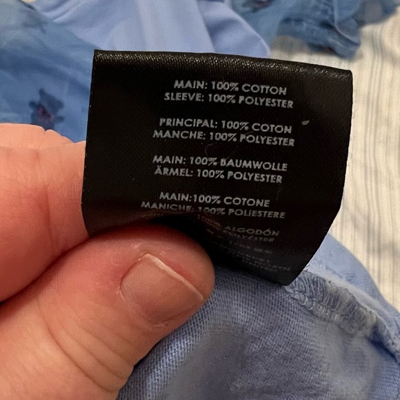 Puff Sleeve Top - Lazy Oaf - Baby blue lace collar w sheer   Sleeves - Picture 10 of 11